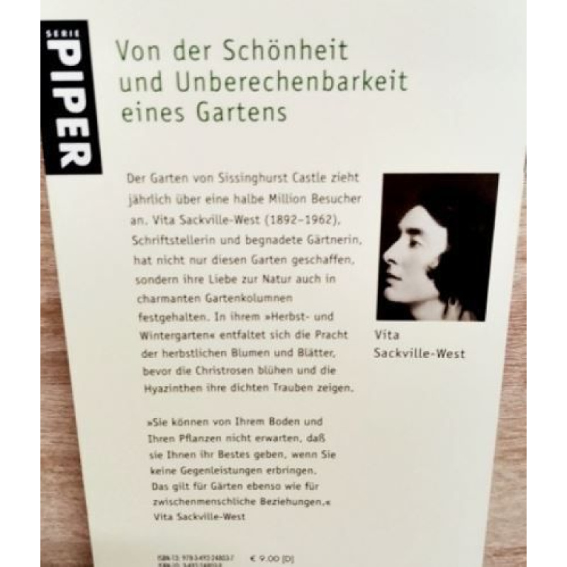 Sackville-West, Vita-Mein Herbst- und Wintergarten.