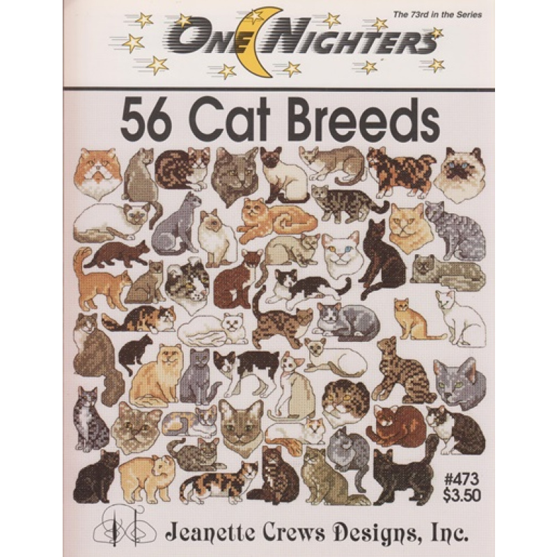 Kreuzstichvorlage 56 Cat Breeds (113TW)