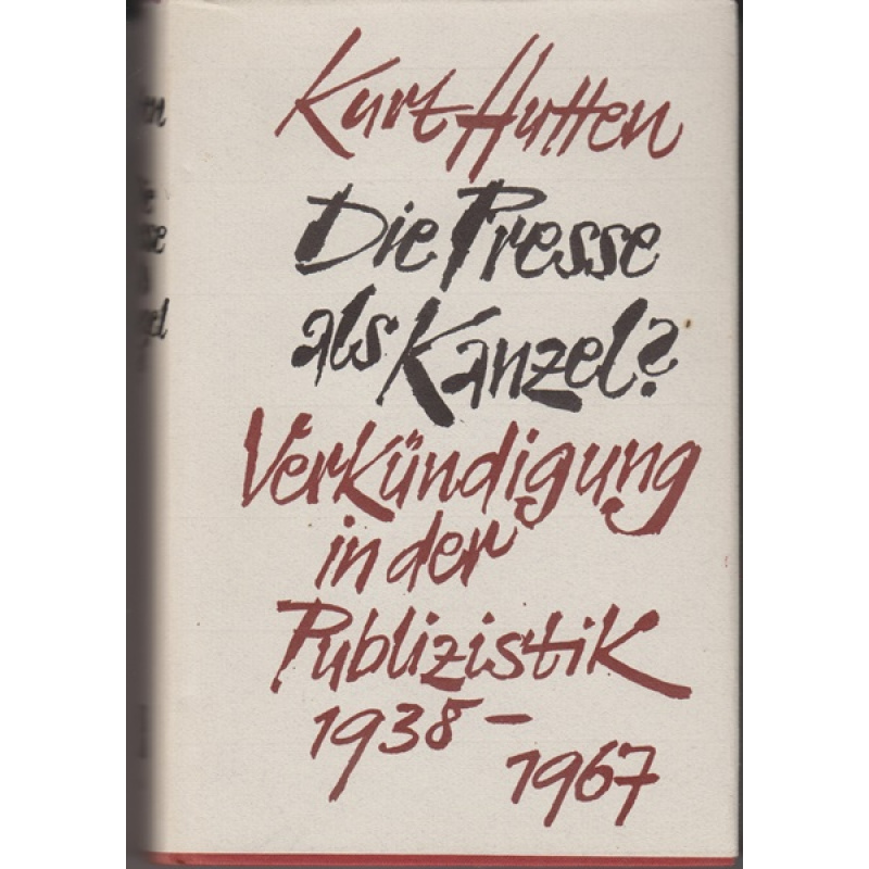Die Presse als Kanzel? (177j)