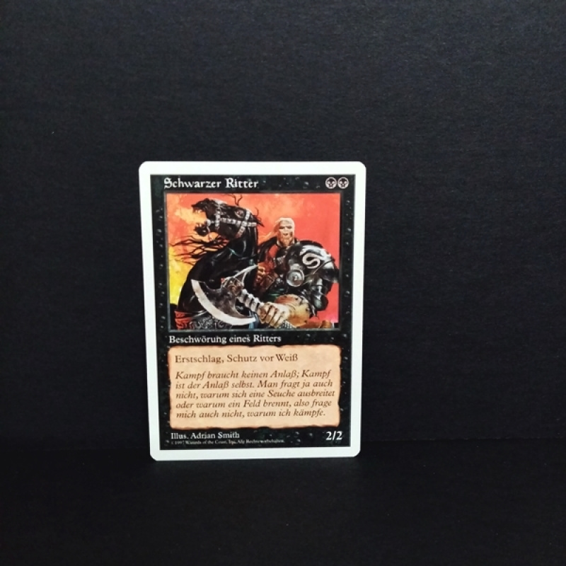 Magic the Gatering -Sammelkarte-Schwarzer Ritter