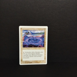 Magic the Gatering -Sammelkarte-MTG--Schutzkreis gegen Blau.