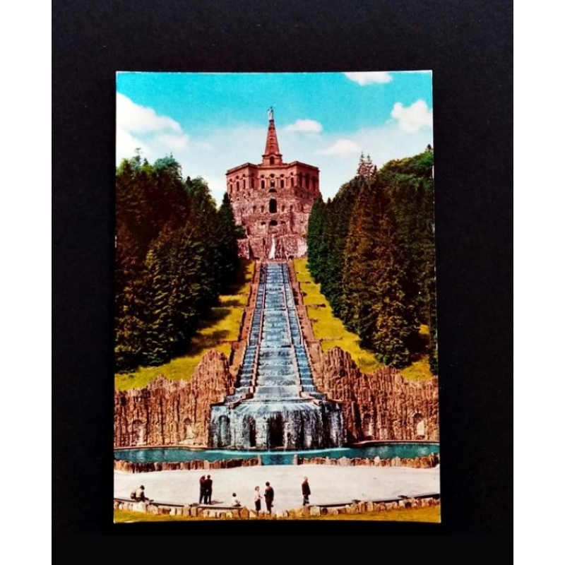 Kassel-Wilhelmshöhe-Herkules mit Kaskaden. Ansichtskarte-Nr. L-116
