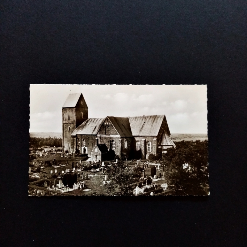 Ansichtskarte-Insel Föhr. Kirche in Nieblum.