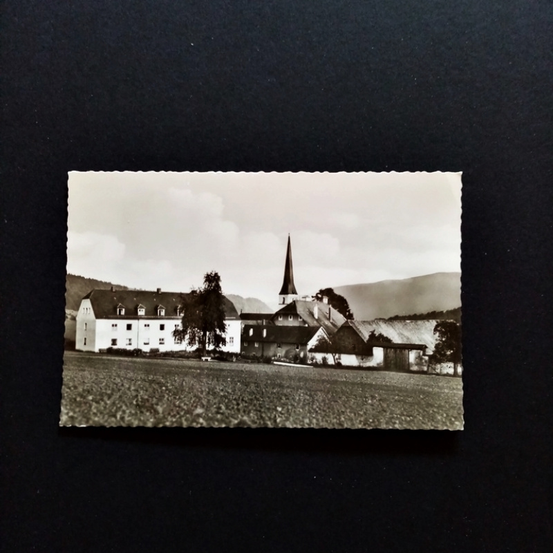 Ansichtskarte-Obernzell-Kloster mit Alter Kirche.