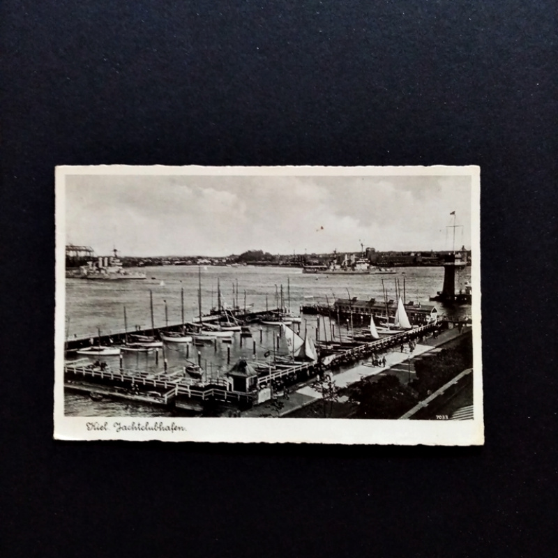 Ansichtskarte-Kiel-Jachthafen-Feldpost Kiel-Witt.1940