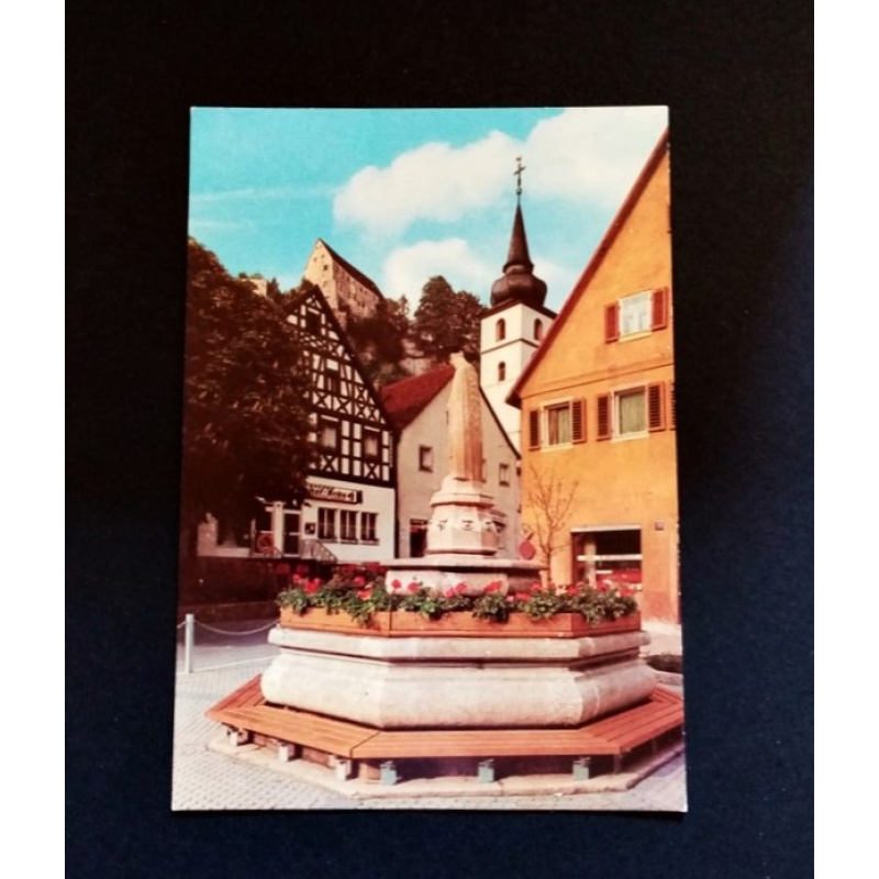 Ansichtskarte-Pottenstein-Fränk. Schweiz. Marktplatz