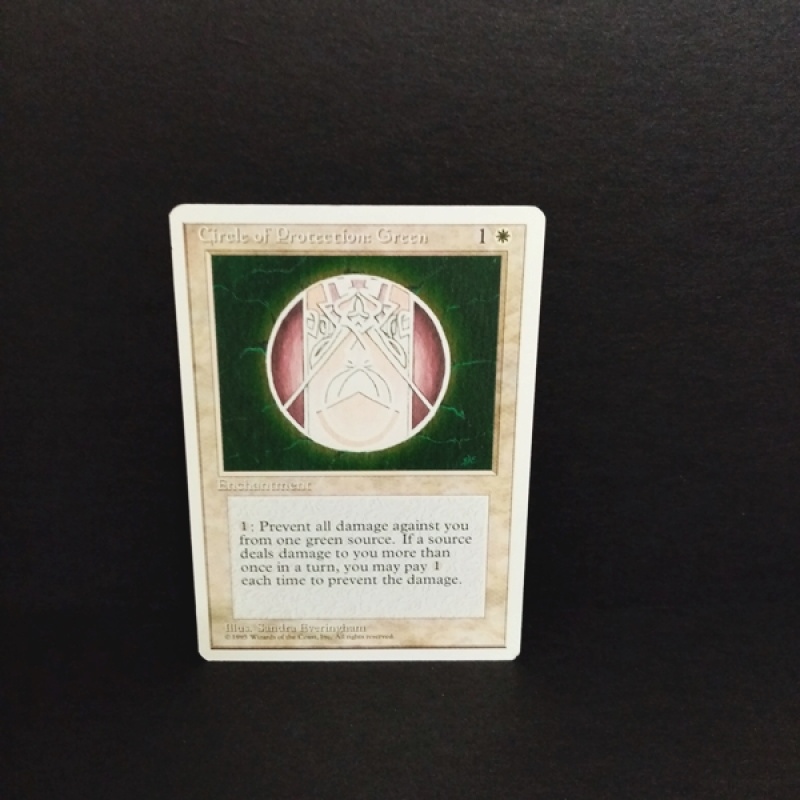 Magic The Gathering-Sammelkarte-Cirele of Protection: Green
