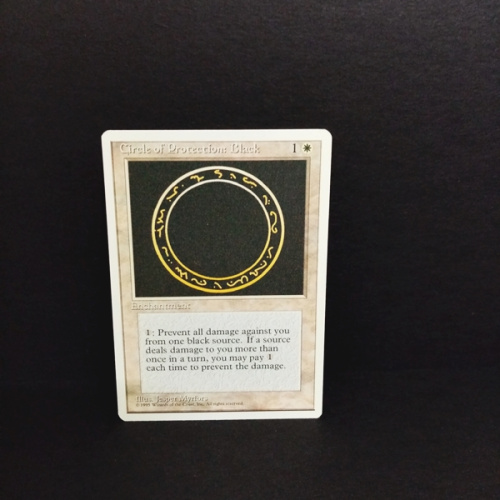 Magic The Gathering-Sammelkarte-Cirele of Protection: Black
