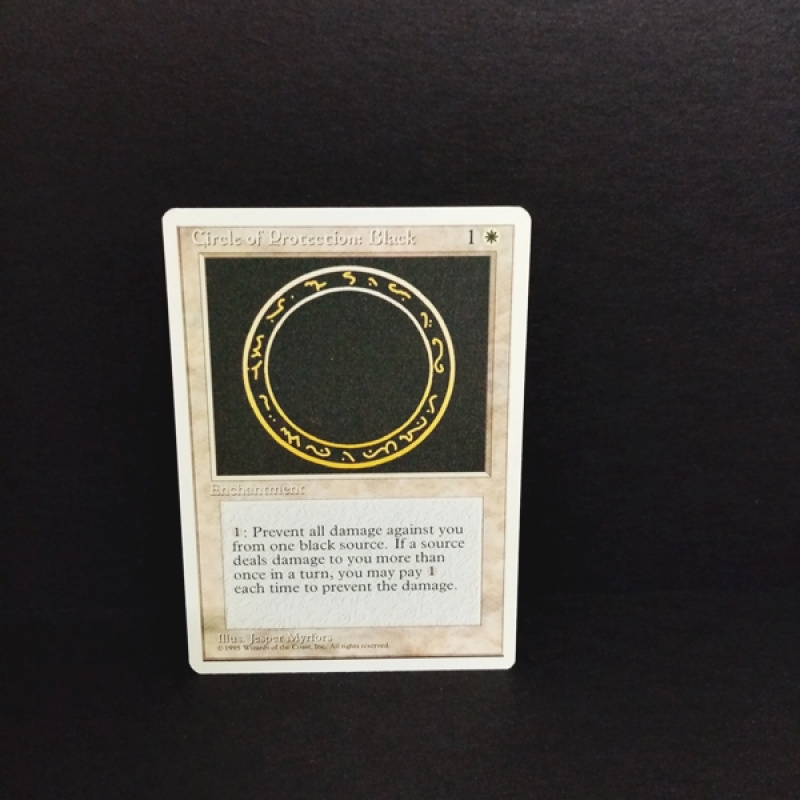 Magic The Gathering-Sammelkarte-Cirele of Protection: Black