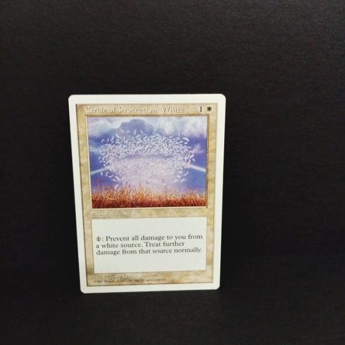 Magic The Gathering-Sammelkarte-Cirele Protection: White