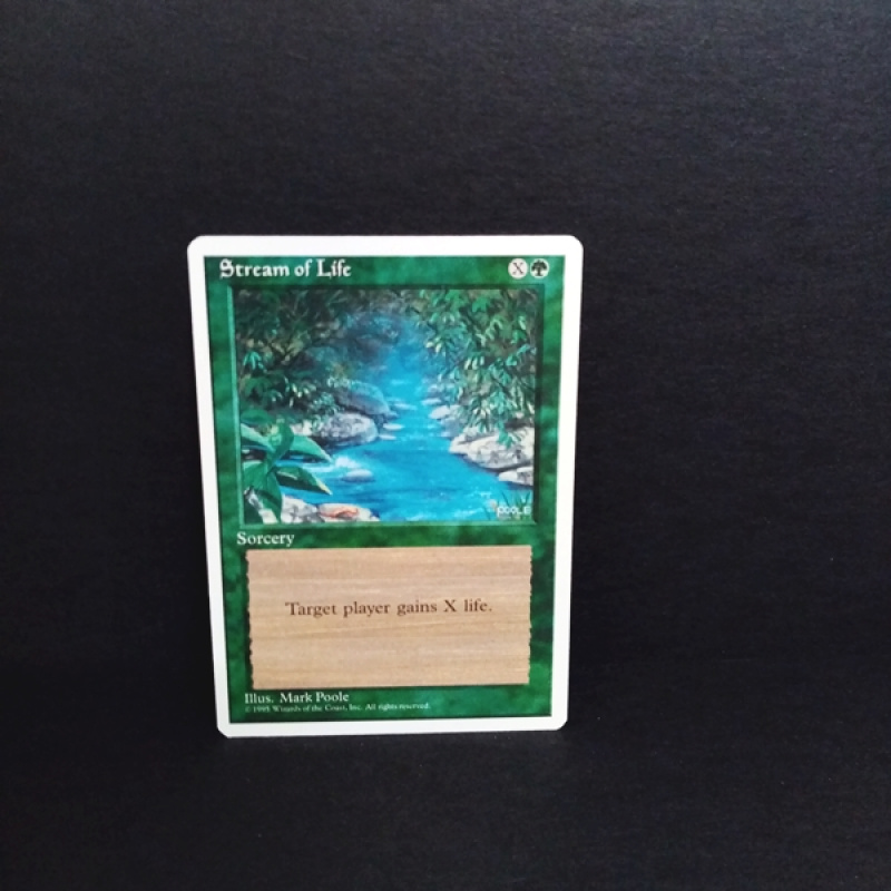 Magic The Gathering-Sammelkarte-Stream of Life.