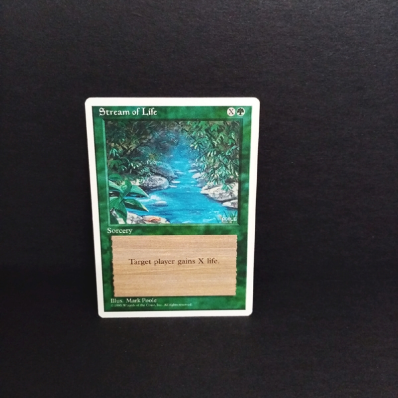 Magic The Gathering-Sammelkarte-Stream of Life