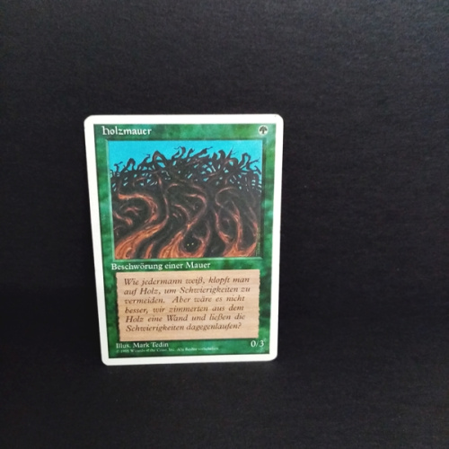 Magic The Gathering-Sammelkarte-Holzmauer