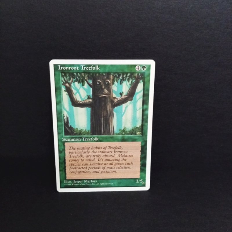 Magic The Gathering-Sammelkarte-Ironroot Treefolk.