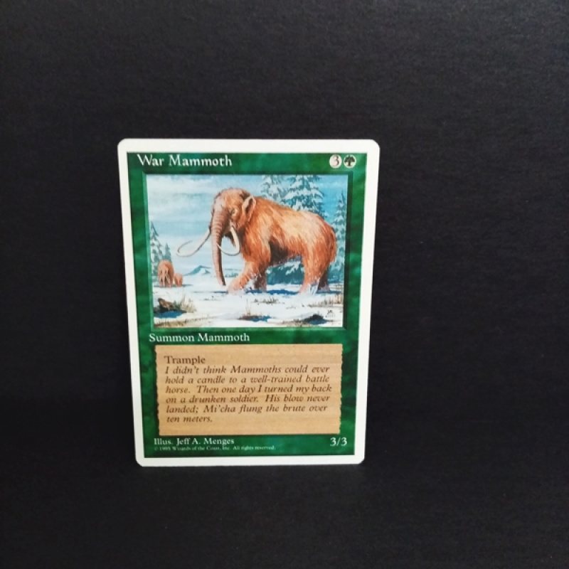Magic The Gathering-Sammelkarte-War Mammoth .