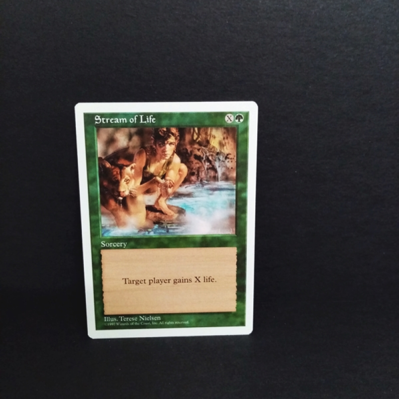 Magic The Gathering-Sammelkarte-Stream of Life.