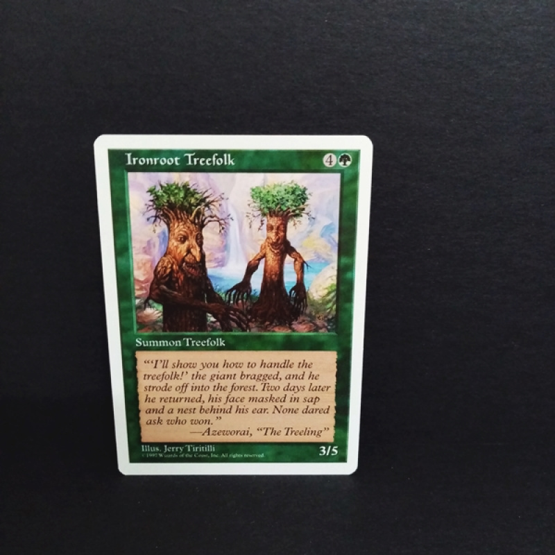 Magic The Gathering-Sammelkarte-Ironroot Treefolk .
