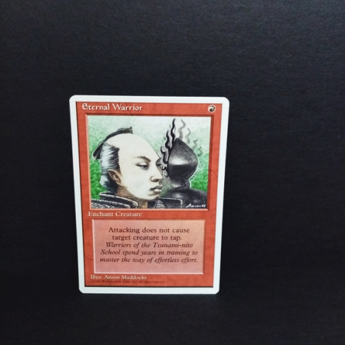 Magic The Gathering-Sammelkarte-Eternal Warrior.