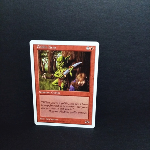 Magic The Gathering-Sammelkarte-Goblin hero