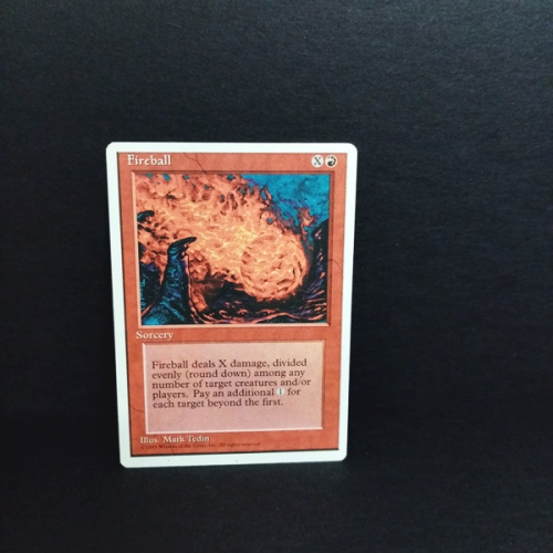Magic The Gathering-Sammelkarte-Fireball.