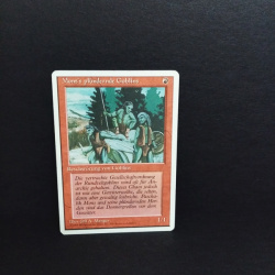 Magic The Gathering-Sammelkarte-Mons``s plündende Goblins.