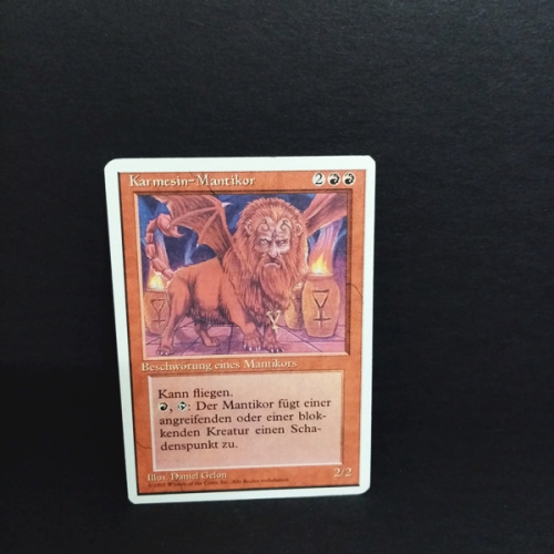 Magic The Gathering-Sammelkarte-Karmesin-Mantikor