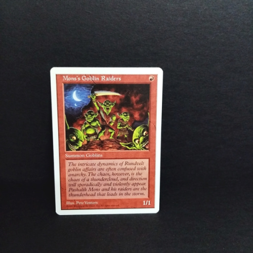 Magic The Gathering-Sammelkarte-Mons`´s Goblin Raiders.