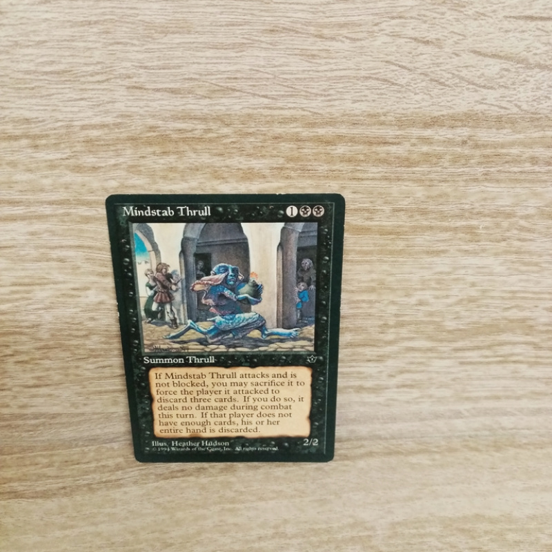 Magic The Gathering Sammelkarte. Mindstab Thrull