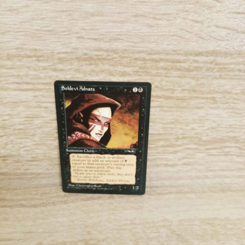 Magic The Gathering Sammelkarte. Soldevi Adnate.