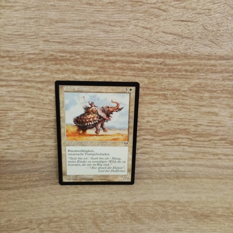 Magic The Gathering Sammelkarte. Edler Elefant