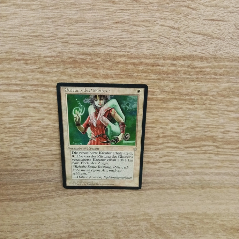 Magic The Gathering Sammelkarte. Rüstung des Glaubens