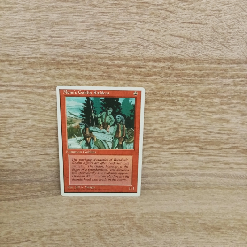 Magic The Gathering Sammelkarte. Monss Goblin Raiders