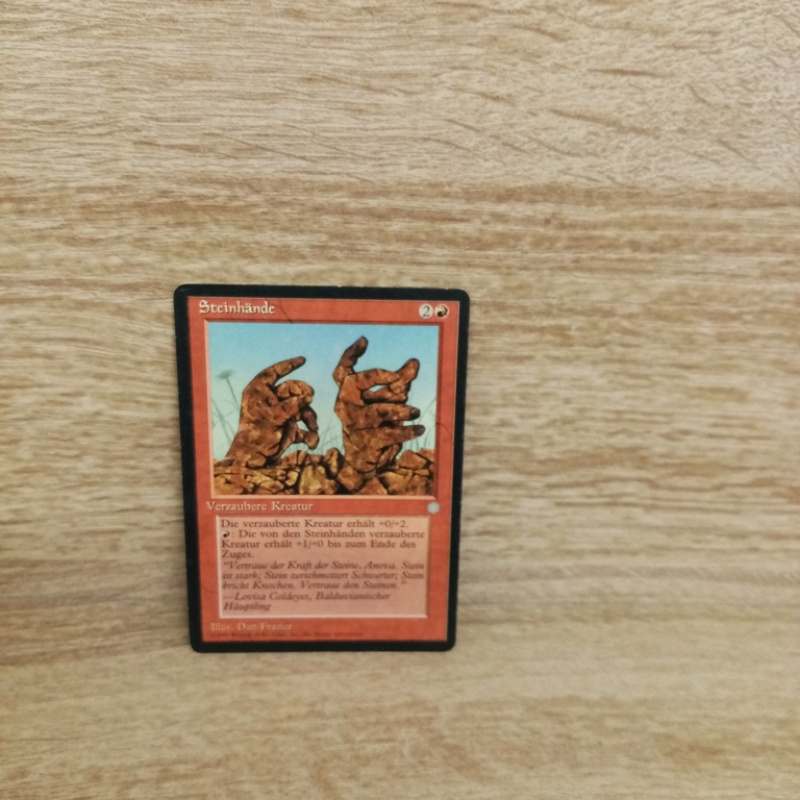 Magic The Gathering Sammelkarte. Steinhände