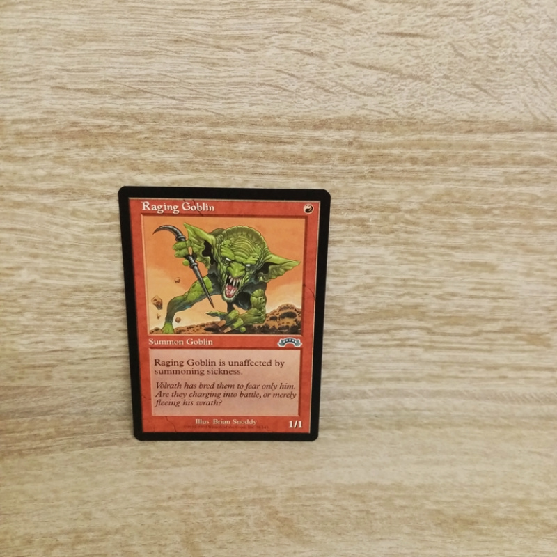Magic The Gathering Sammelkarte. Raging Goblin