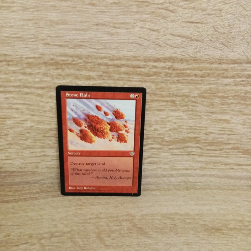 Magic The Gathering Sammelkarte. Stone Rain