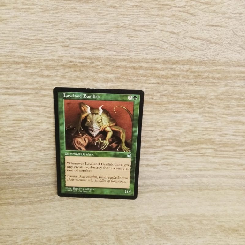 Magic The Gathering Sammelkarte. Lowland Basilisk