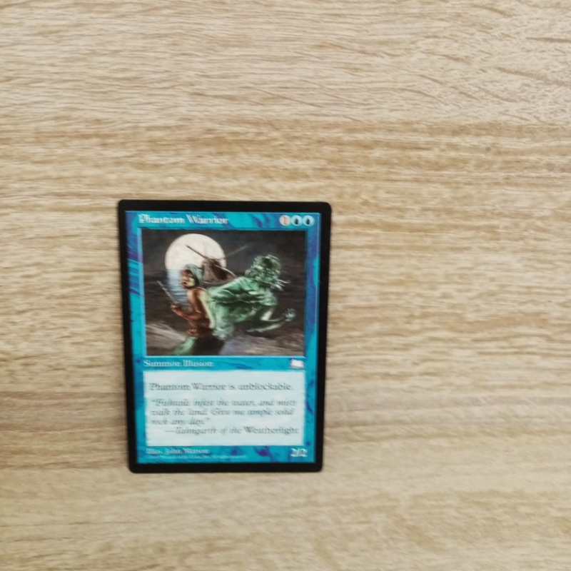 Magic The Gathering Sammelkarte. Phantom Warrior.