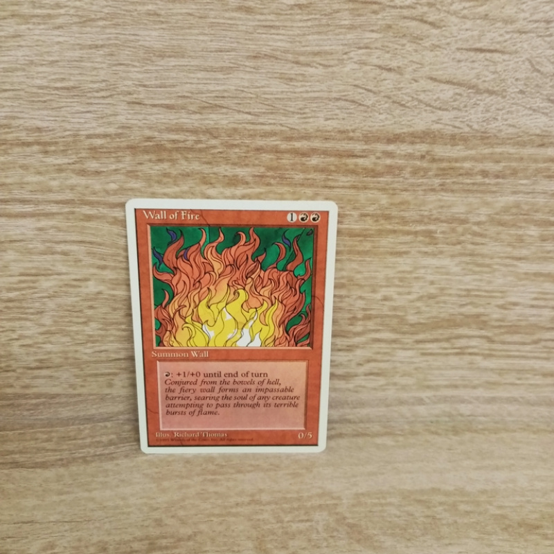 Magic The Gathering Sammelkarte. Wall of Fire