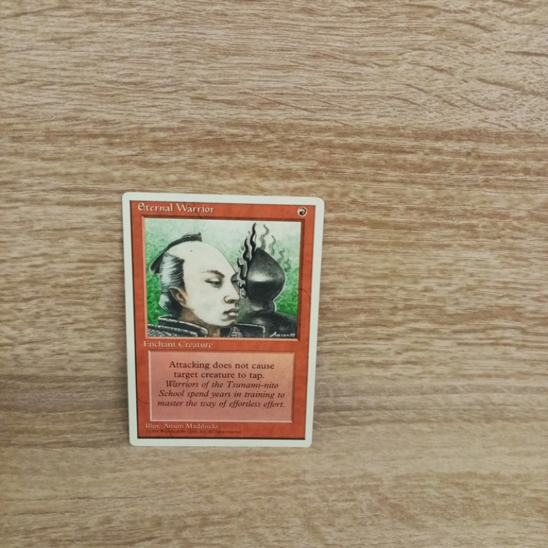 Magic The Gathering Sammelkarte. Eternal Warrior.