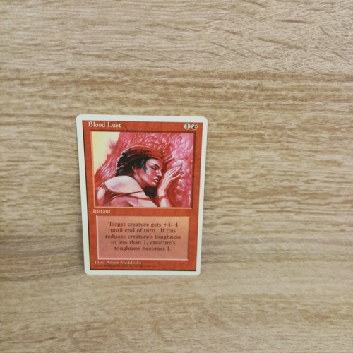 Magic The Gathering Sammelkarte. Blood Lust