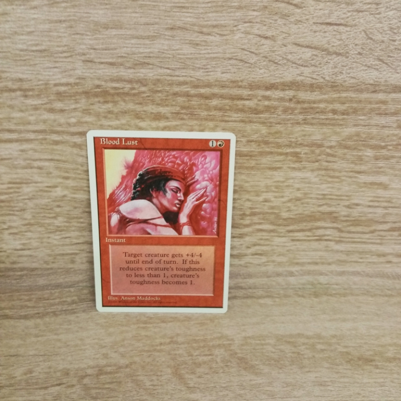 Magic The Gathering Sammelkarte. Blood Lust