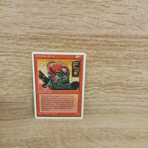 Magic The Gathering Sammelkarte. Ironclaw Orcs,.