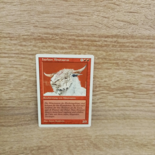 Magic The Gathering Sammelkarte. hurloon Minotaurus.