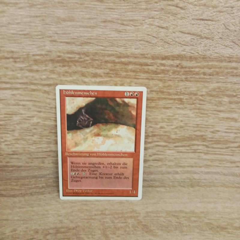 Magic The Gathering Sammelkarte. Höhlenmenschen.