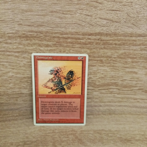 Magic The Gathering Sammelkarte. Disintegrate.