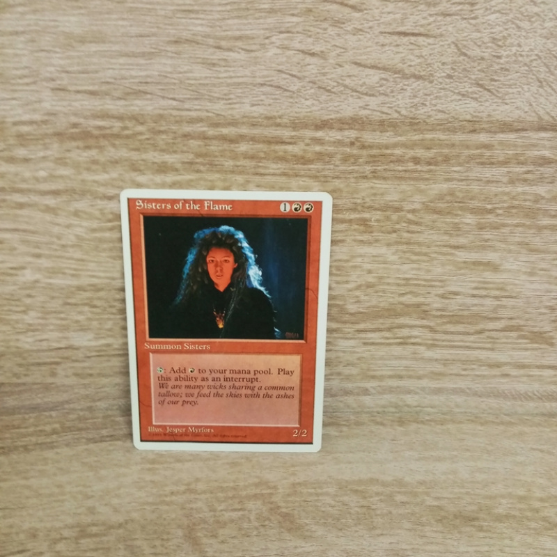 Magic The Gathering Sammelkarte. Sisters of the Flame.