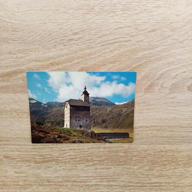 Ansichtskarte-Simplon-Pass-Alter Stockalperturm und Baral-Haus.