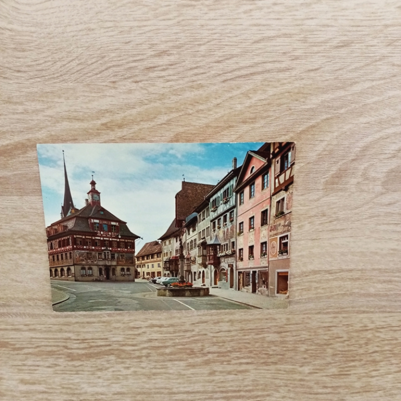 Ansichtskarte-Stein am Rhein, Rathaus.
