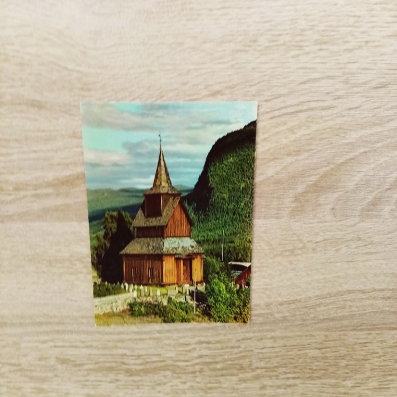 Ansichtskarte-Norway-Torpo Stavkyrkie.
