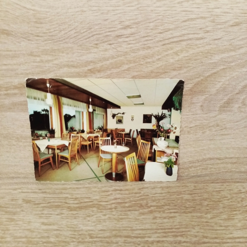 Ansichtskarte-Schalkenmehren/ Eifel. Cafe-Pension garni LENERZ.